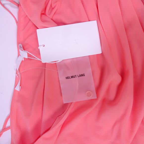 Helmut Lang Women's Sheer Sleeveless Tube Top Coral S NWT 295.00 - Picture 6 of 8